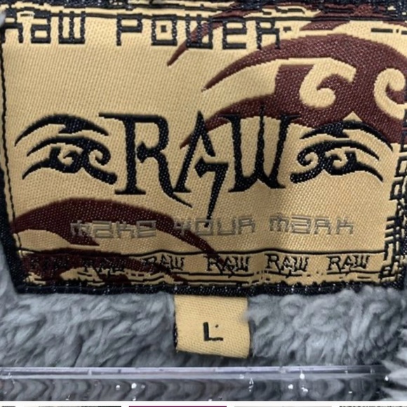 Raw Power Men’s Plaid Black Gray Sherpa Fleece Lined Zip up Hoodie, Size Large - Picture 6 of 10